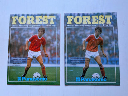 Nottingham Forest 1981 Match Programmes x23 Bundle
