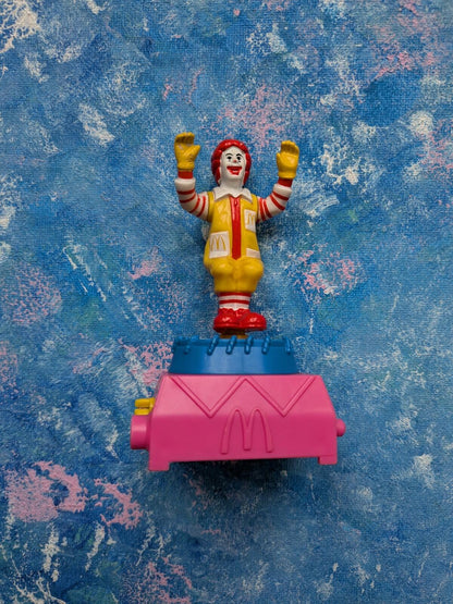 Ronald McDonald on Trampoline Happy Meal Twisting Sports - 1993 - McDonalds