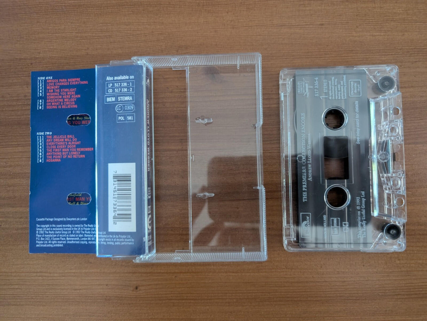 Andrew Lloyd Webber - The Premiere Collection Encore - 1992 - Polydor Cassette