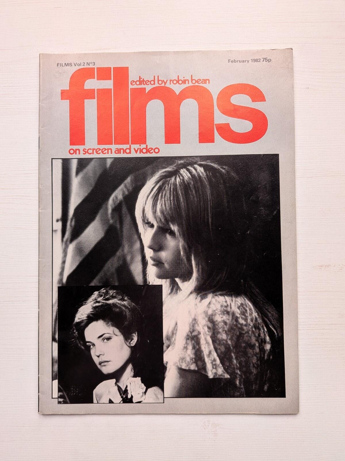 Films on Screen and Video Vol. 2 No. 3 February 1982 - Pia Zadora Cover