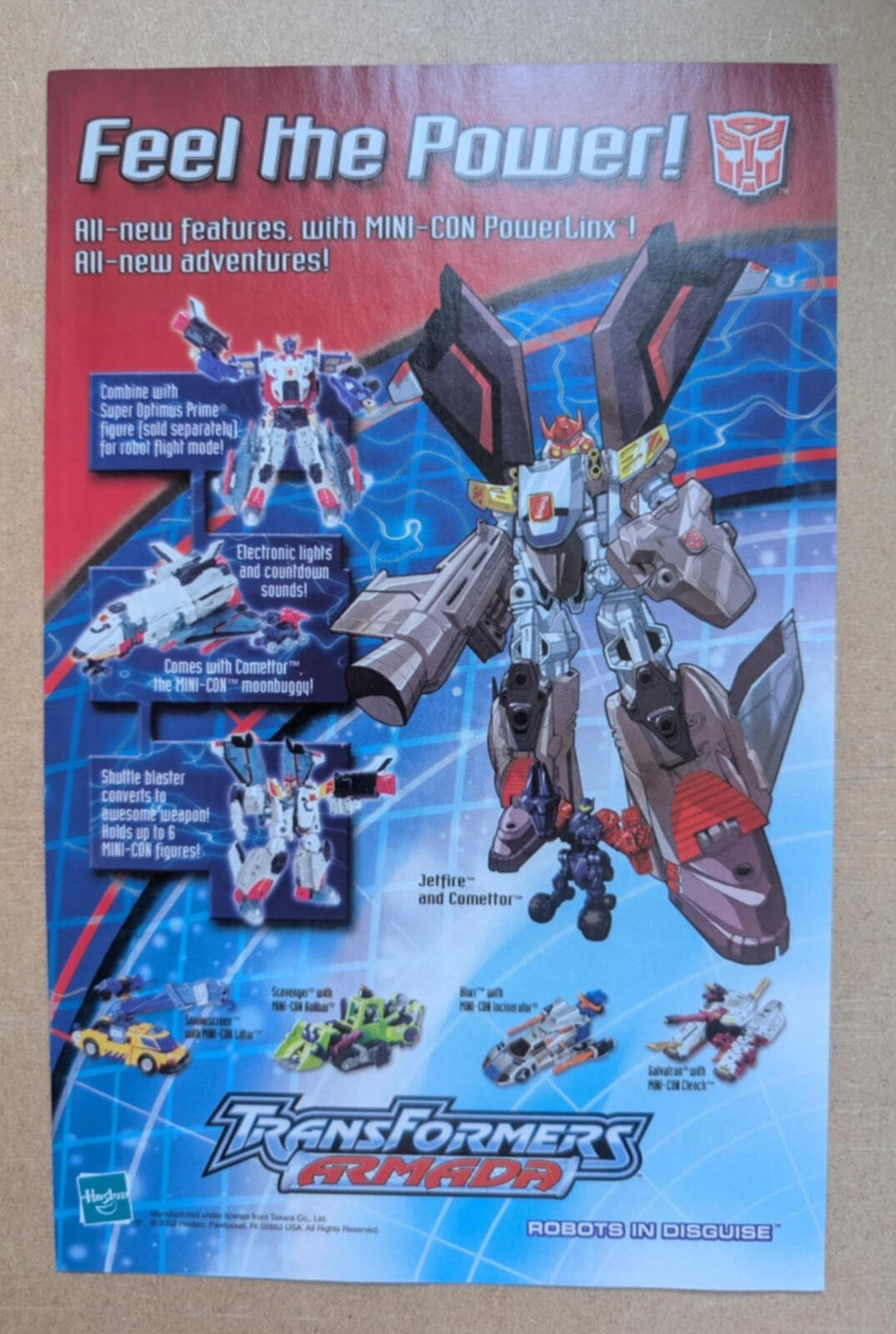 Transformers Armada Hasbro Toys 2002 Advertisement - See Details