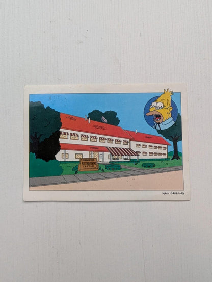 The Simpsons Panini Sticker #6 - Springfield Retirement Castle - 2001