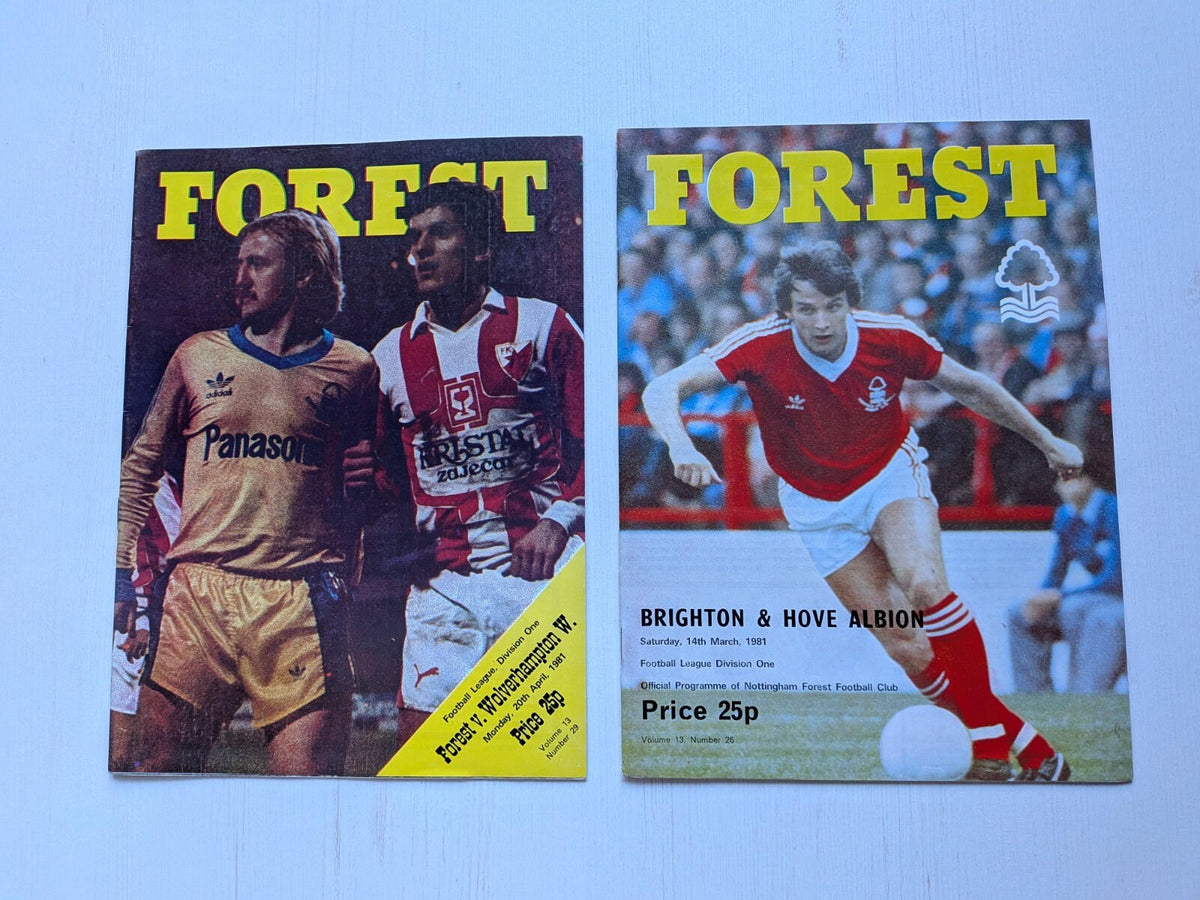 Nottingham Forest 1981 Match Programmes x23 Bundle