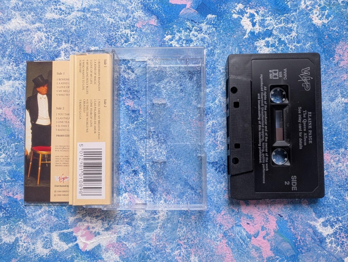 Elaine Paige - The Queen Album - 1988 - Virgin Cassette Tape