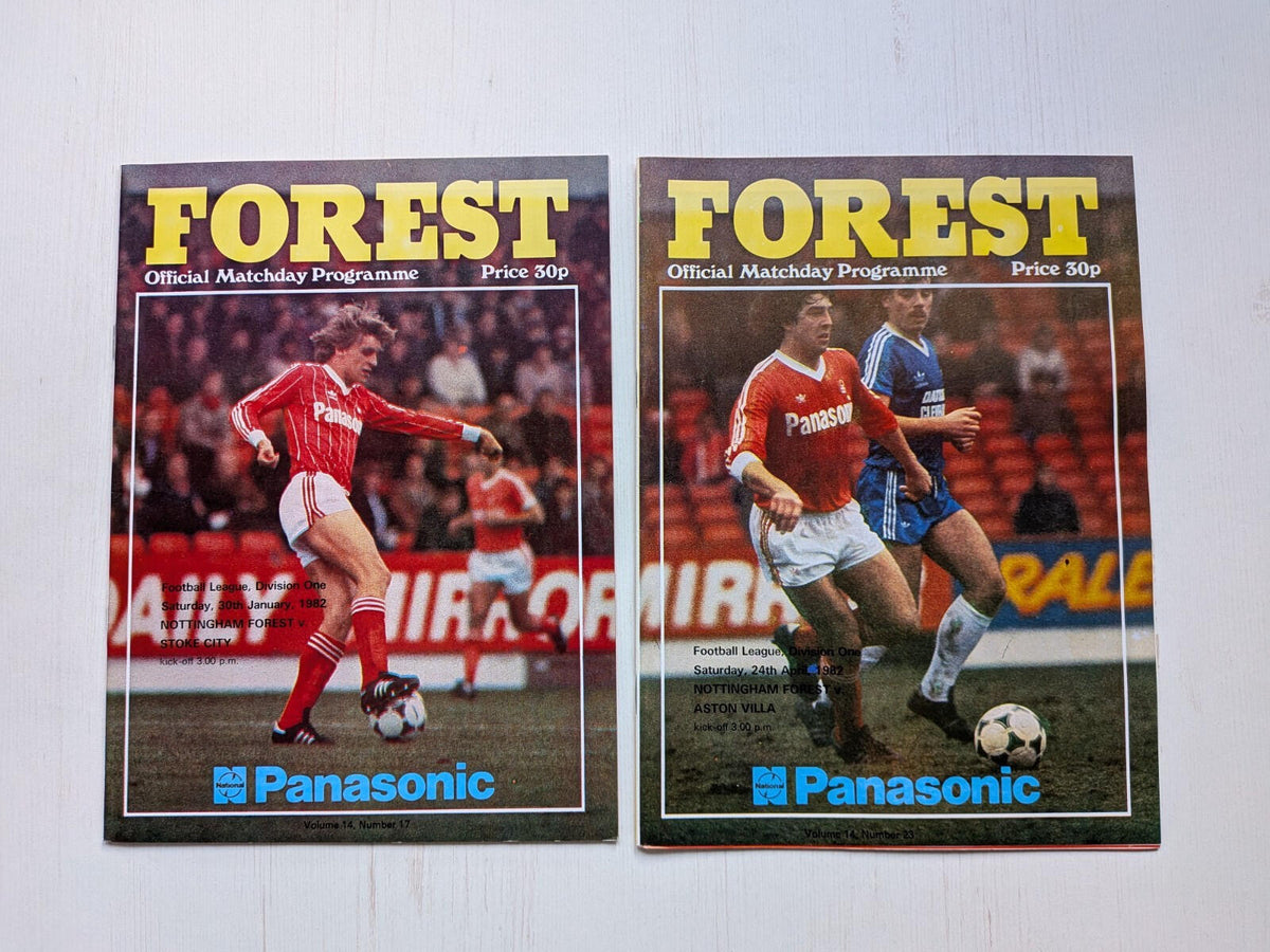 Nottingham Forest 1982 Match Programmes x12 Bundle