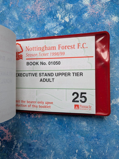 Nottingham Forest Football Club 1998/1999 Season Ticket and Ticket Book