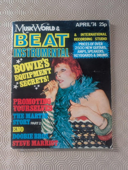 Music World & Beat Instrumental April 1974, David Bowie Cover, Beat Publications