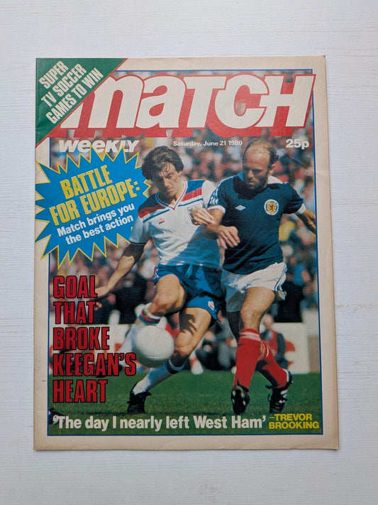 Match Weekly Saturday June 21 1980 - Kevin Keegan/Trevor Brooking + More