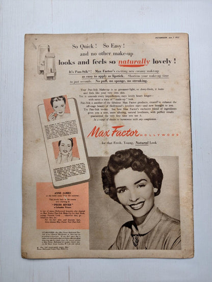 Picturegoer: The National Film Weekly June 7, 1952 - Piper Laurie Cover