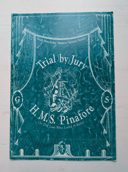 Trial by jury/HMS Pinafore Programme - South Manchester Operatic Society 1993