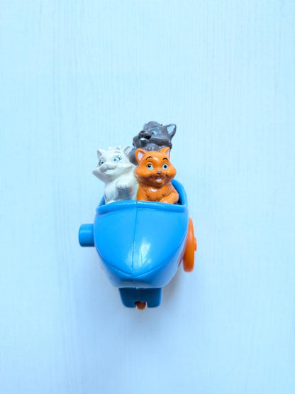 The Aristocats Kittens in Side-Car Toy - 1994 - Disney/McDonalds