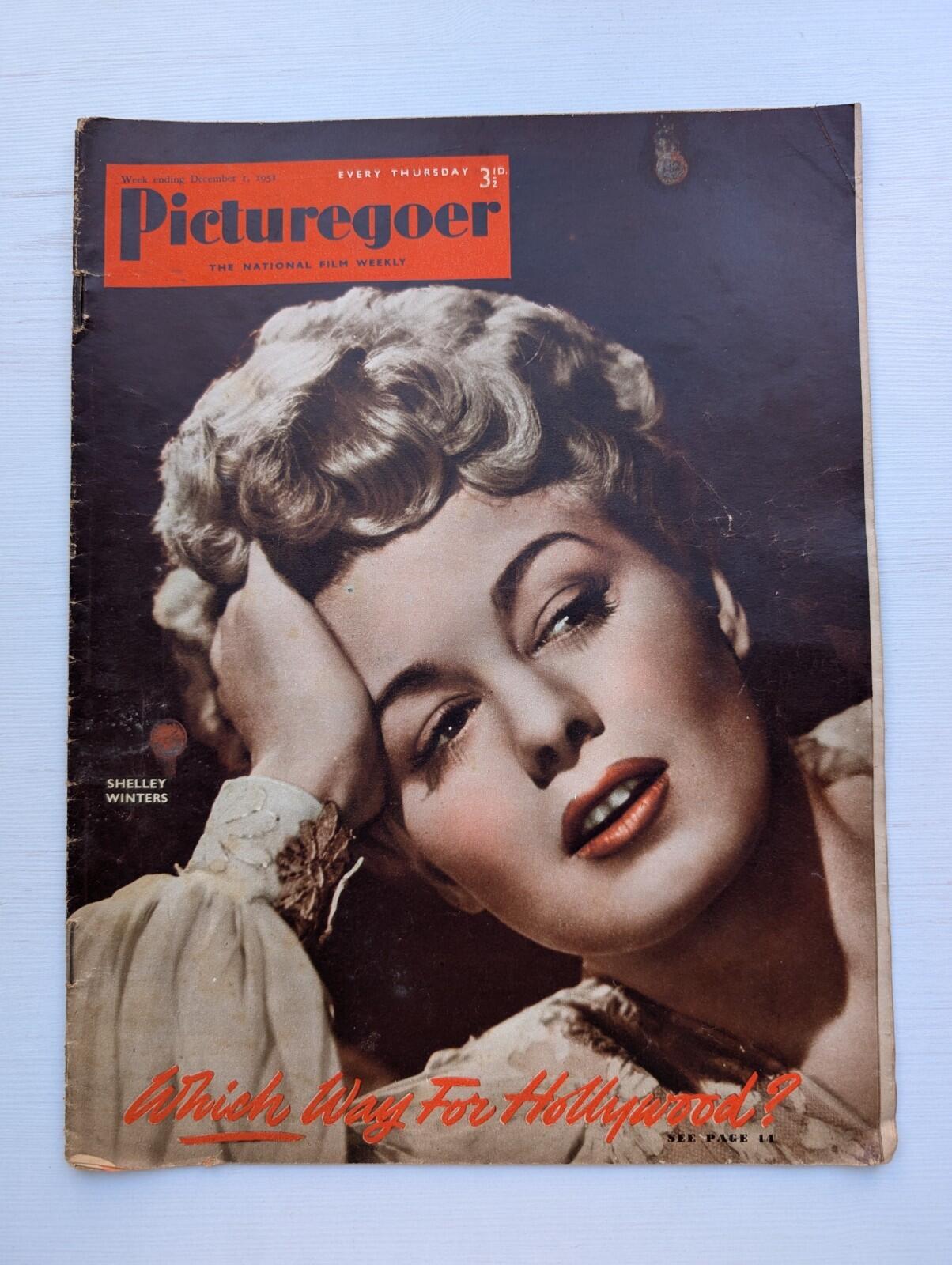 Picturegoer: The National Film Weekly December 1, 1951 - Shelley Winters Cover