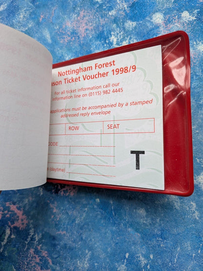 Nottingham Forest Football Club 1998/1999 Season Ticket and Ticket Book