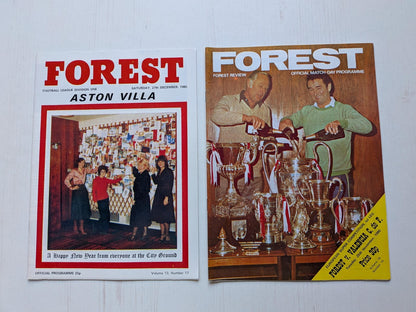 Nottingham Forest 1980 Match Programmes x14 Bundle