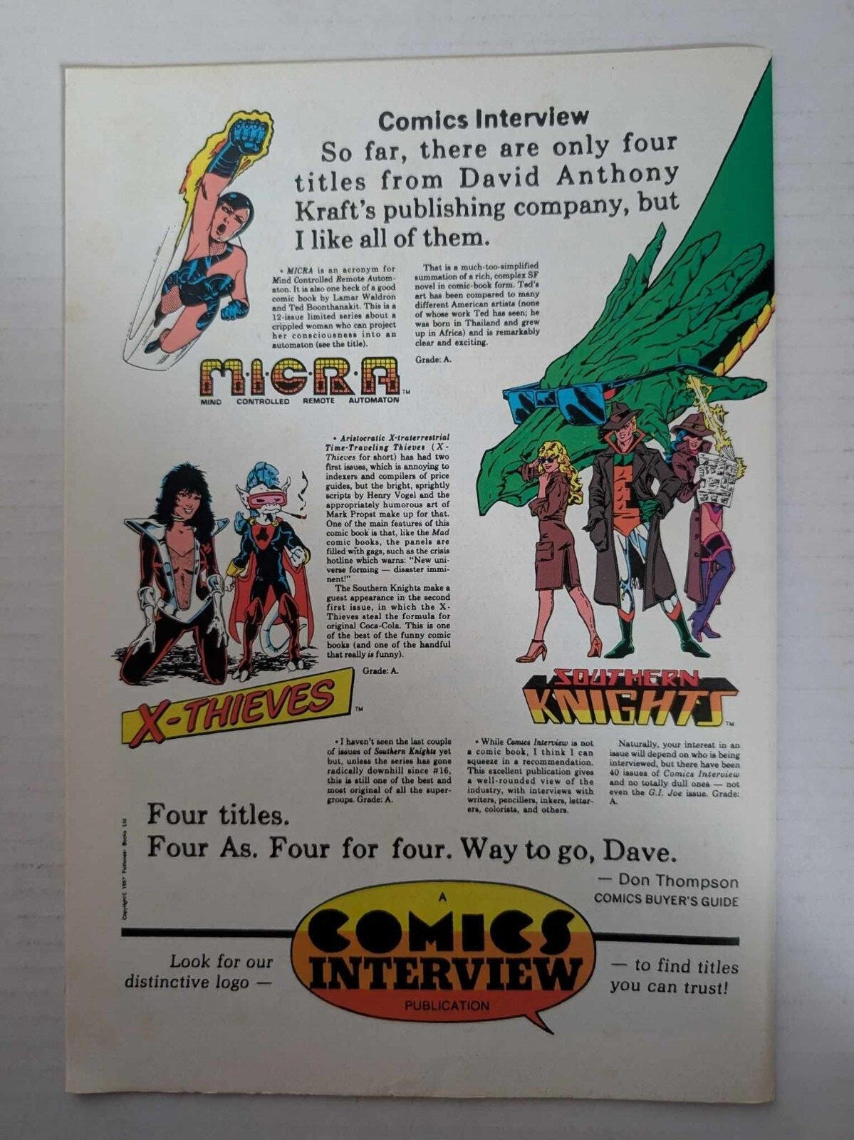X-Thieves #6 - 1987 - Comics Interview