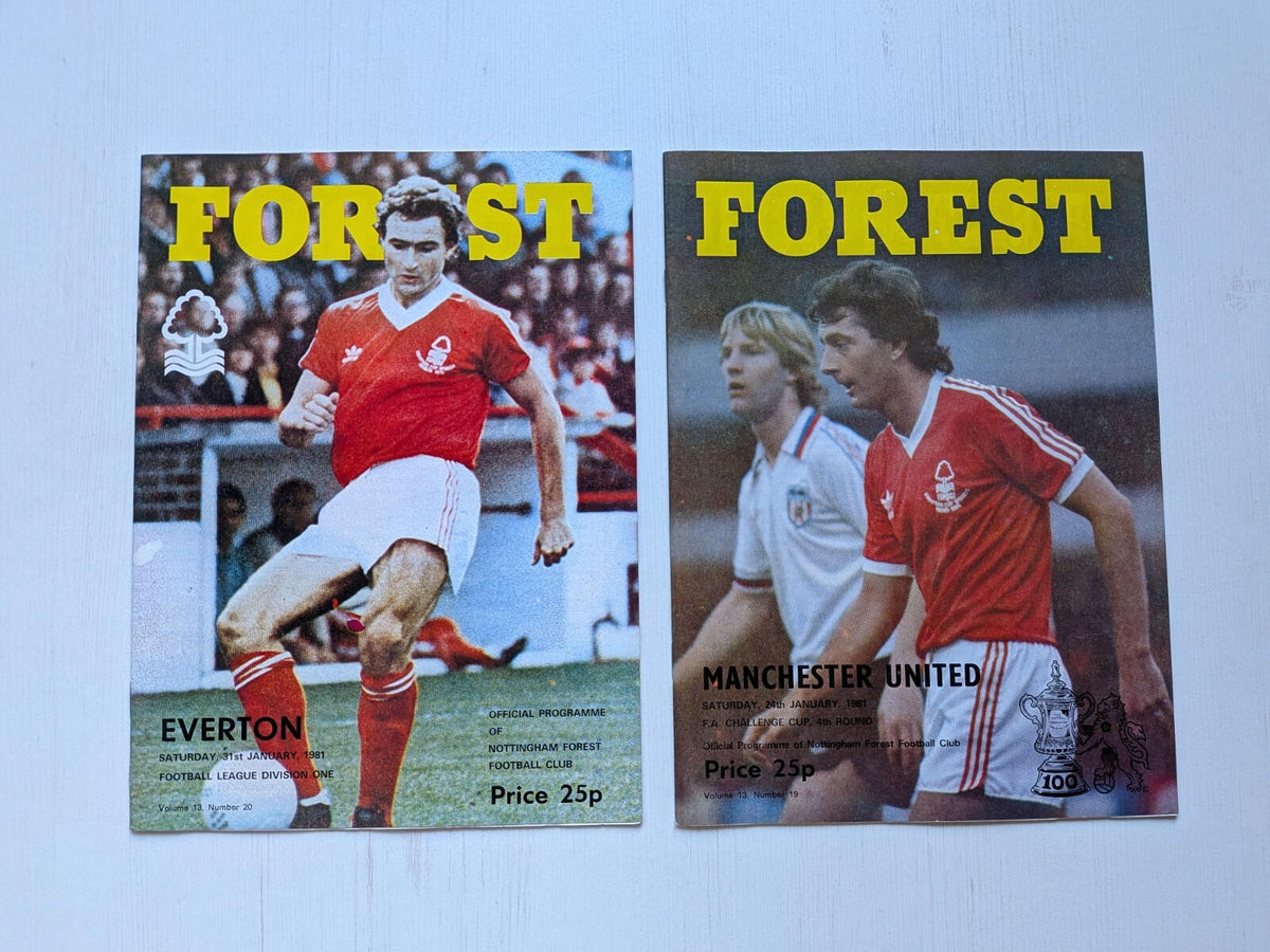 Nottingham Forest 1981 Match Programmes x23 Bundle