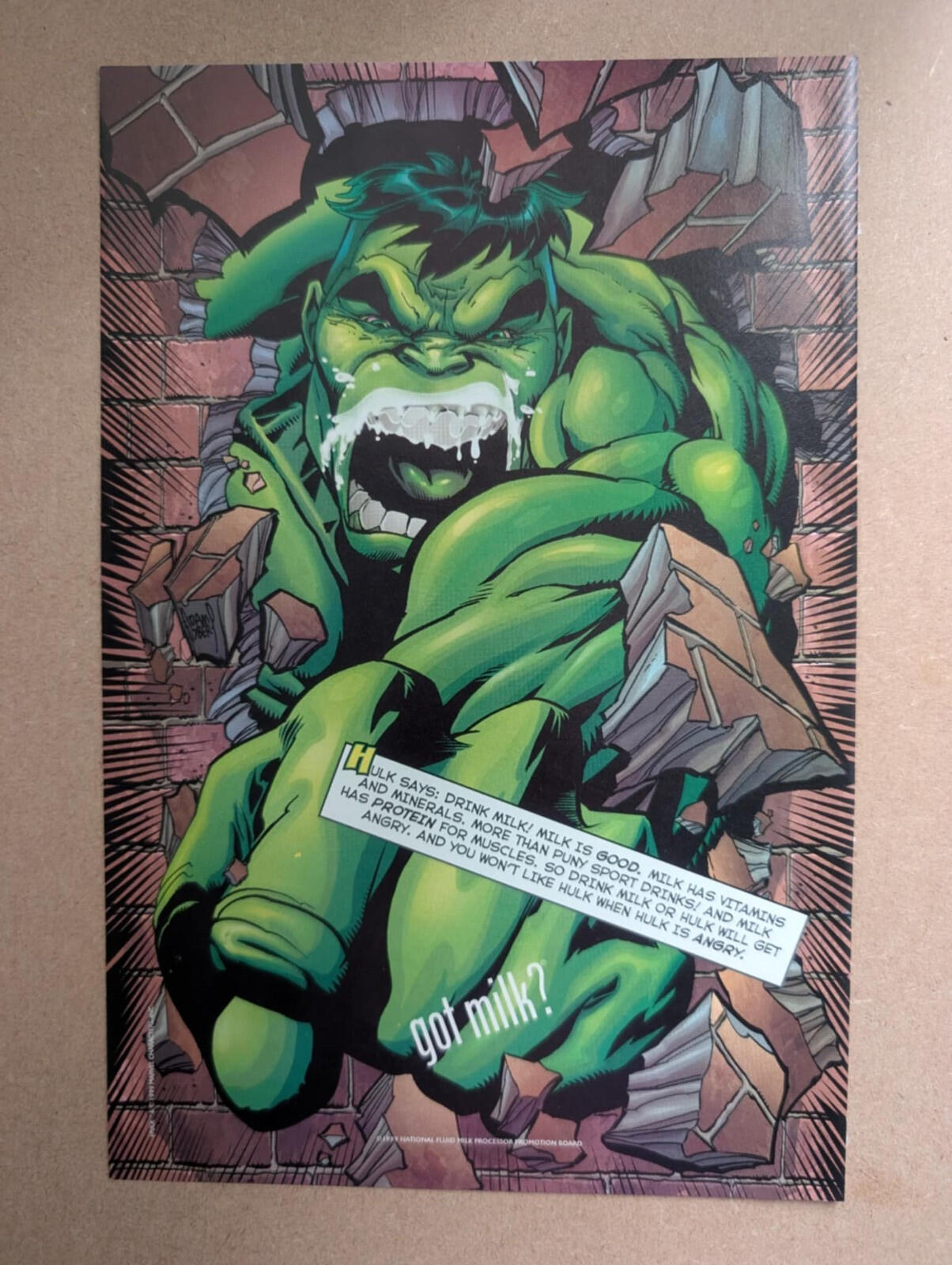 The Incredible Hulk 1999 Got Milk? Advertisement - See Details