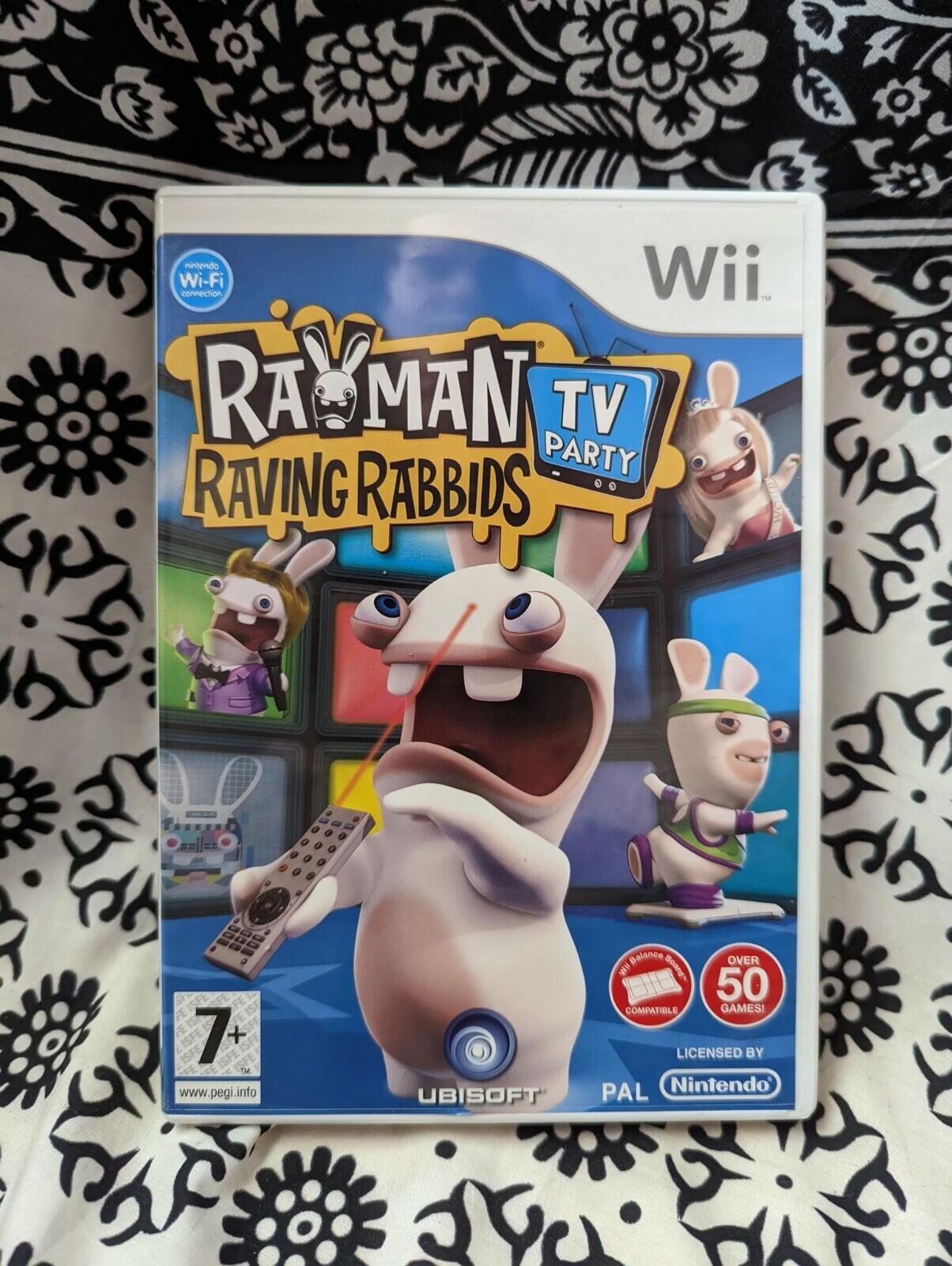 Rayman Raving Rabbids: TV Party Wii Game, 2008, Nintendo