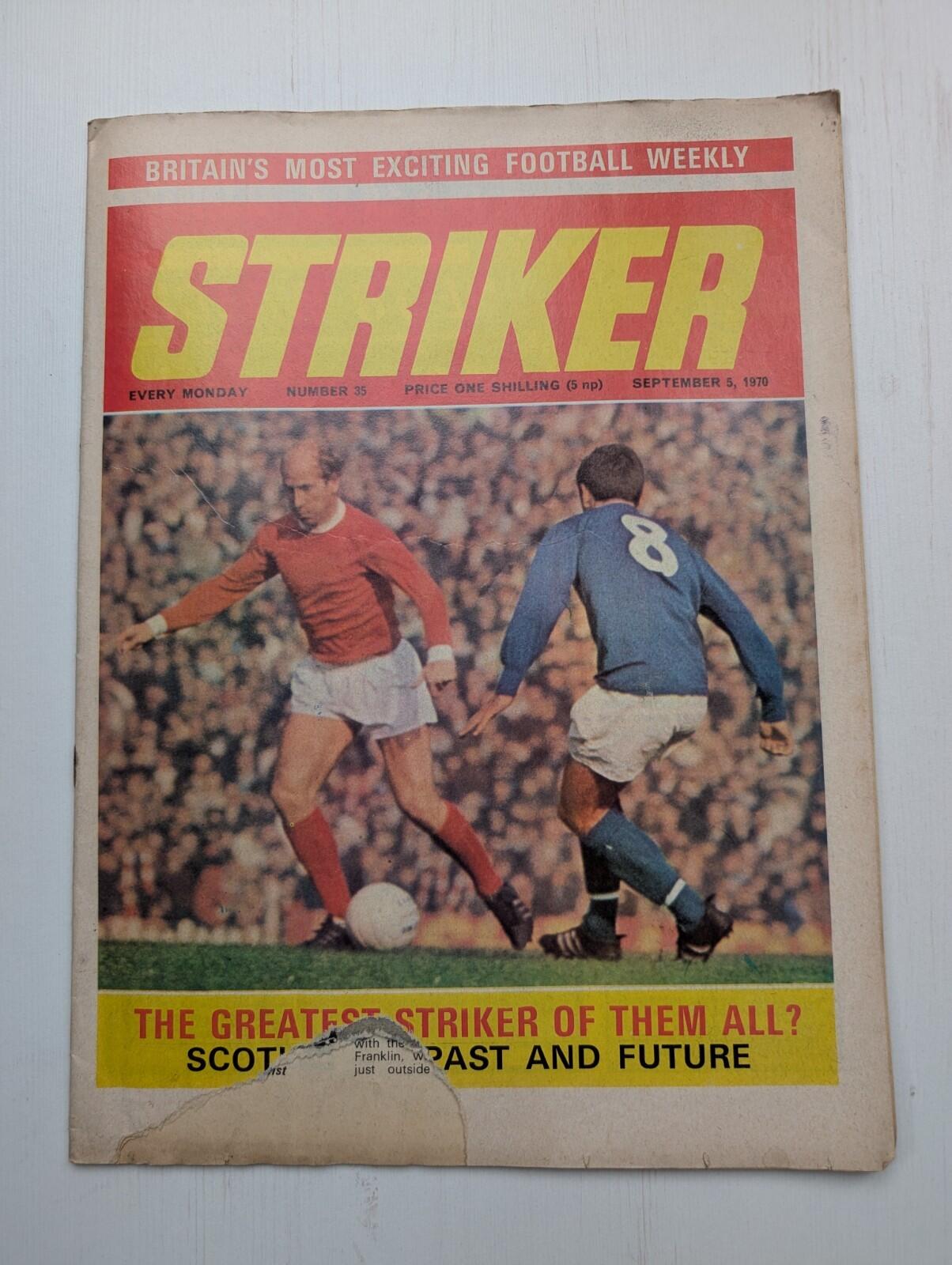 Striker No.35 5th September 1970 - Banner Press Ltd - Pele/Colin Bell + More
