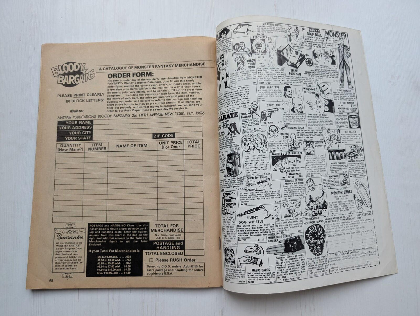 Monster Fantasy Vol. 1 No. 4 - August 1975 - The Space Monster Book