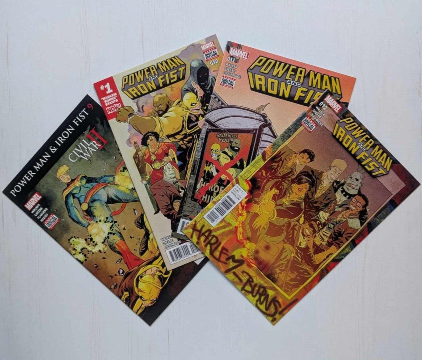 Power Man and Iron Fist #9/10/11/12 Comic Bundle, 2016/2017, Marvel Comics