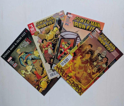 Power Man and Iron Fist #9/10/11/12 Comic Bundle, 2016/2017, Marvel Comics