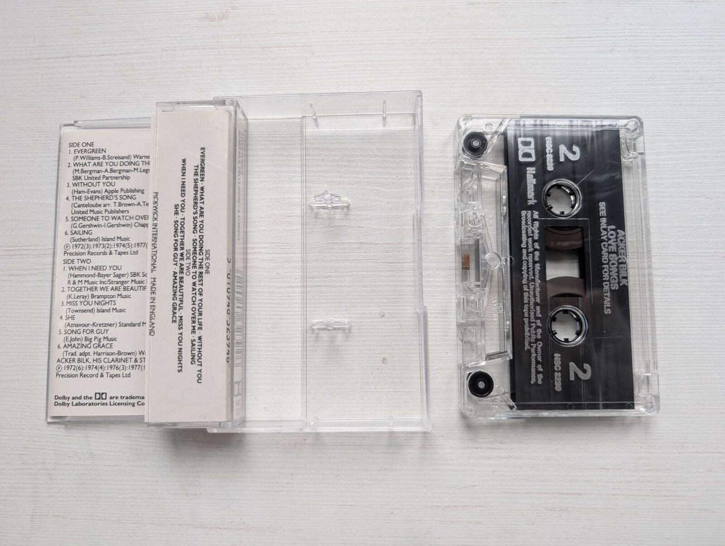 Acker Bilk - Love Songs - 1980 - Hallmark Cassette Tape