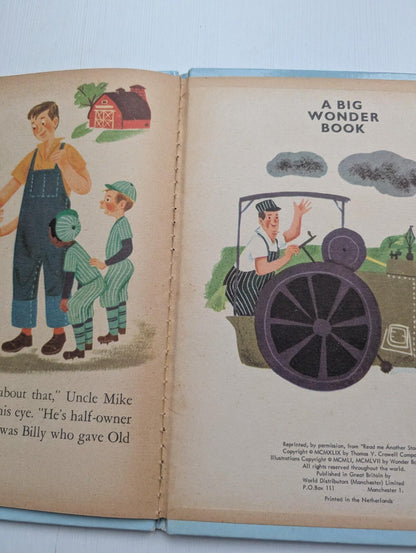 Billy And His Steamroller - A Big Wonder Book - World Distributors Ltd