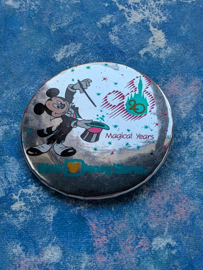 Vintage Walt Disney World "20 Magical Years" Rare Mickey Mouse Badge