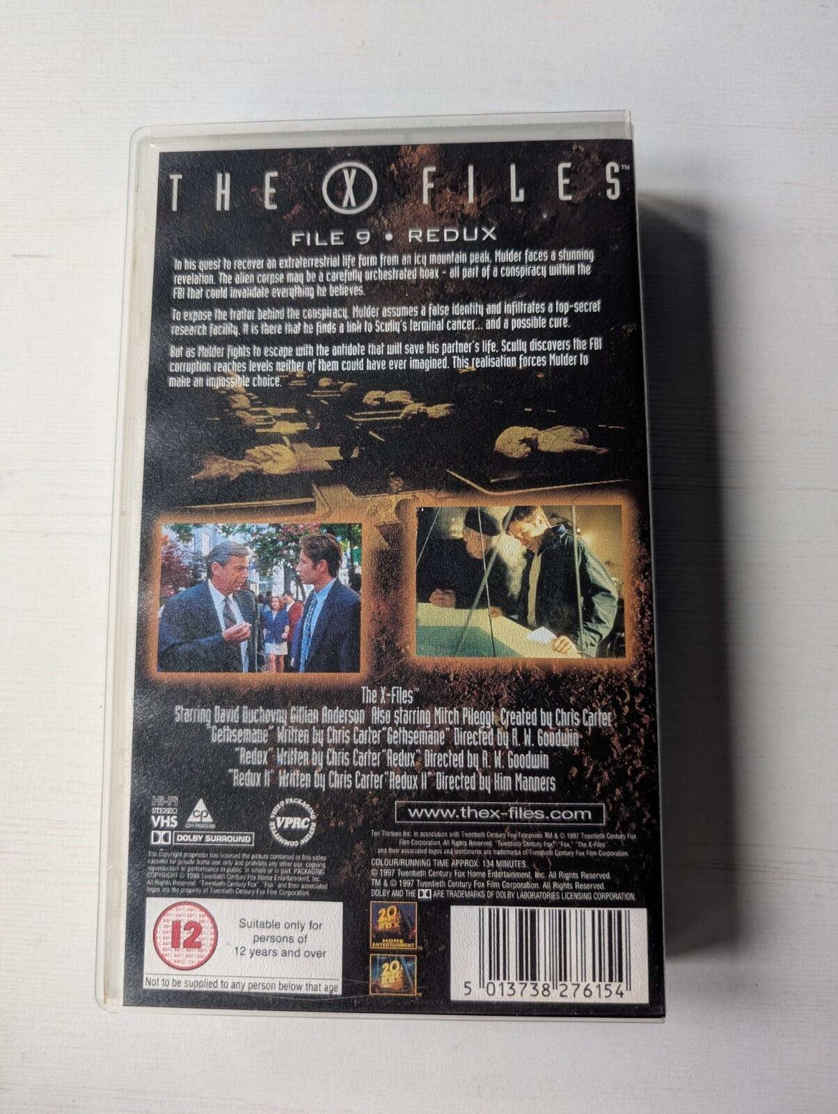The X-Files - File 9 Redux VHS Video Tape - 1997 - 20th Century Fox