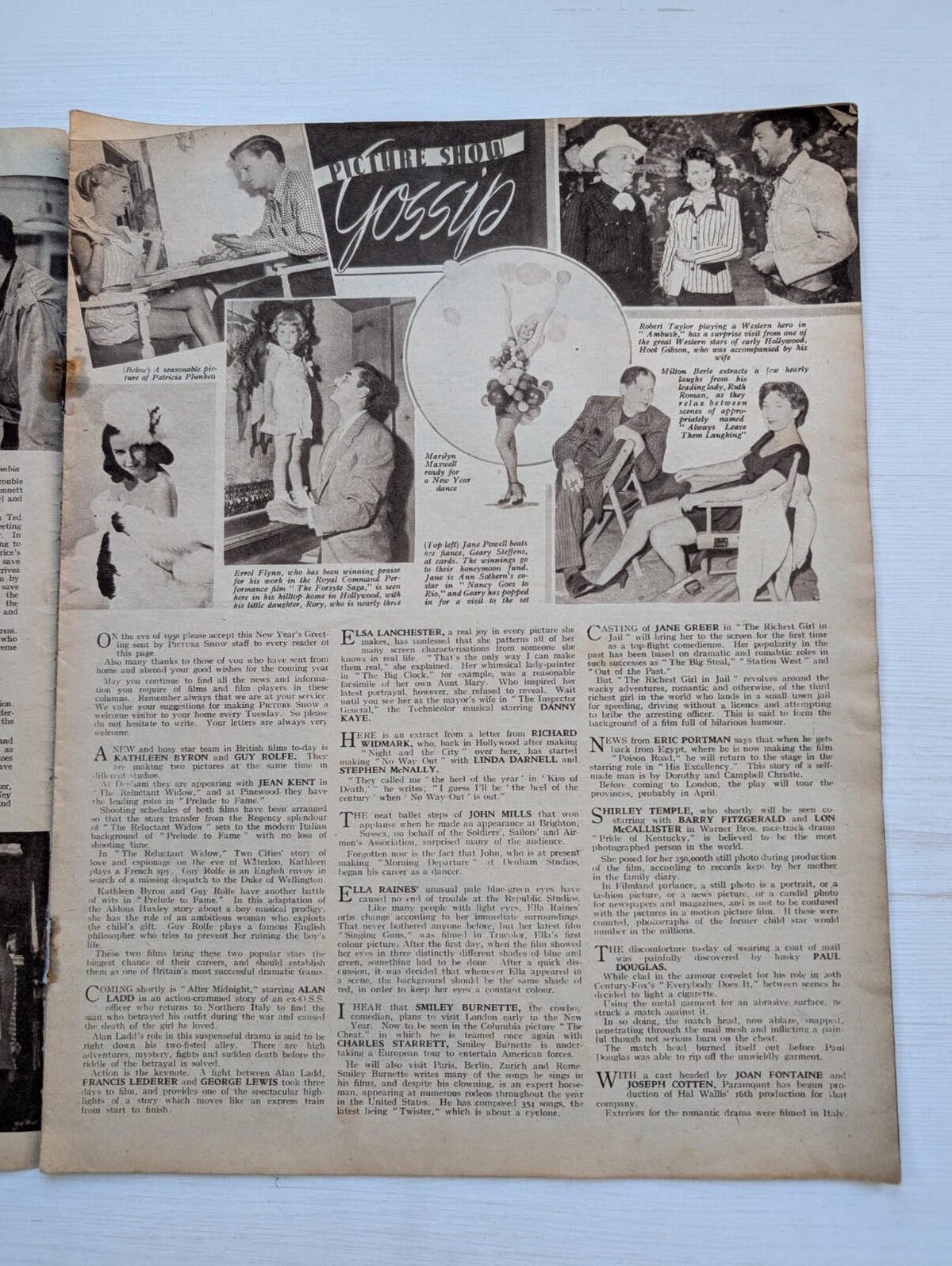 Picture Show Vol. 53 No. 1396 Dec 31st, 1949 - Bob Hope/Rhonda Fleming Cover