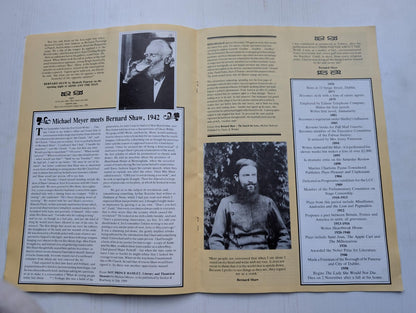 Bernard Shaw's Arms and The Man Royal Exchange Theatre Company Programme 1988