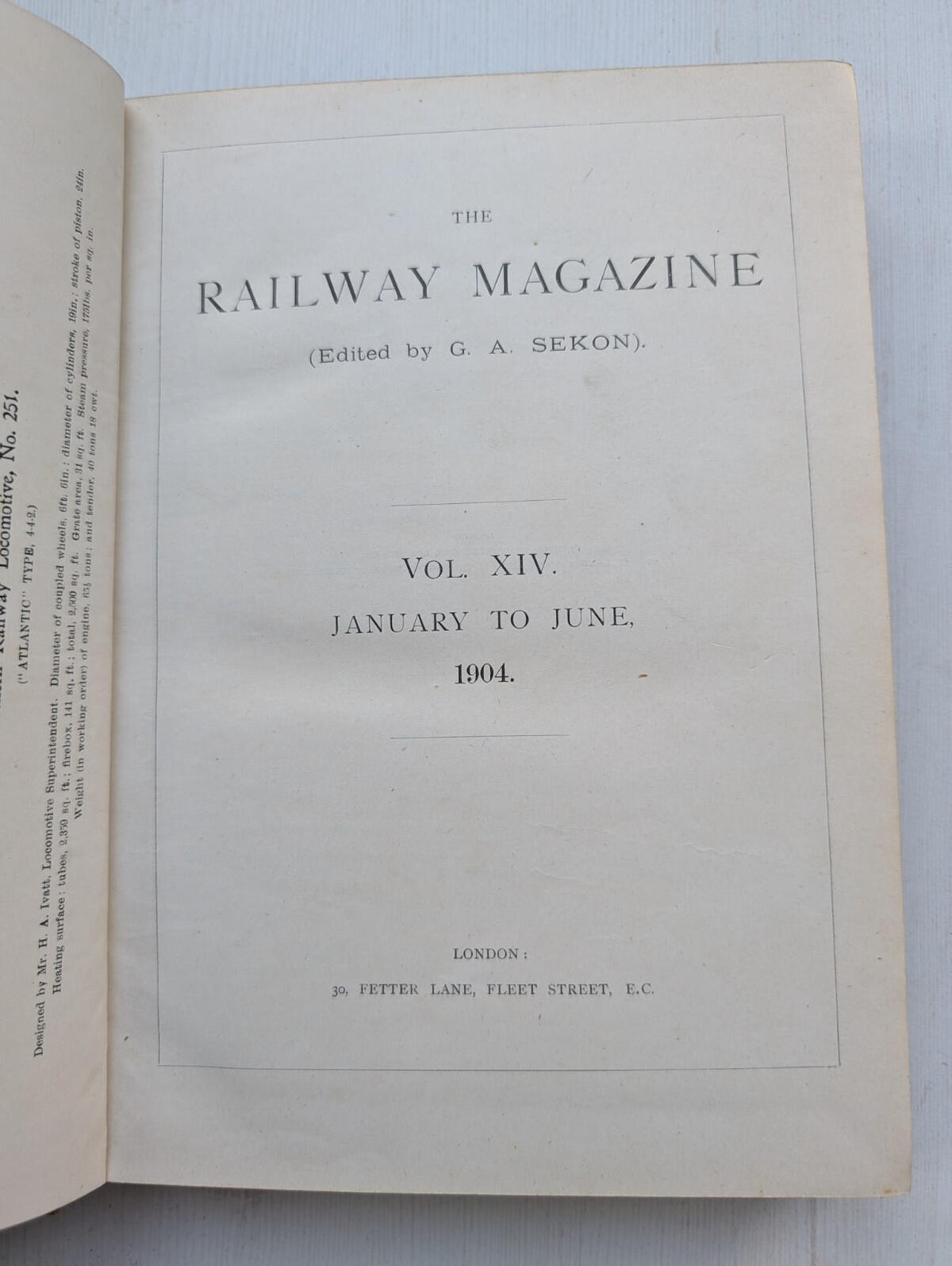 The Railway Magazine Vol. XIV - January to June 1904