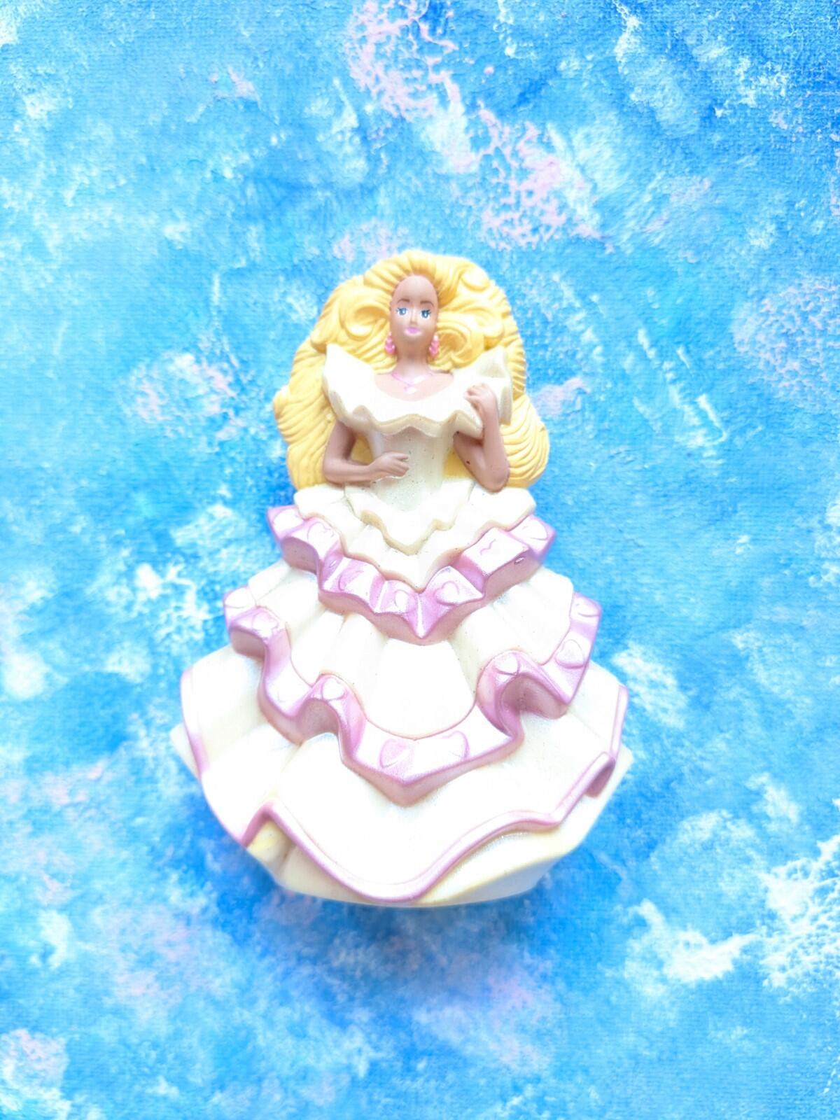 Vintage Pink and White Dress Barbie Happy Meal Figure - 1993 - Mattel/McDonalds