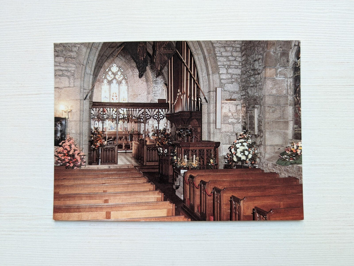 Vintage Jersey Postcard - St Saviours Church - JEP Lithoprint