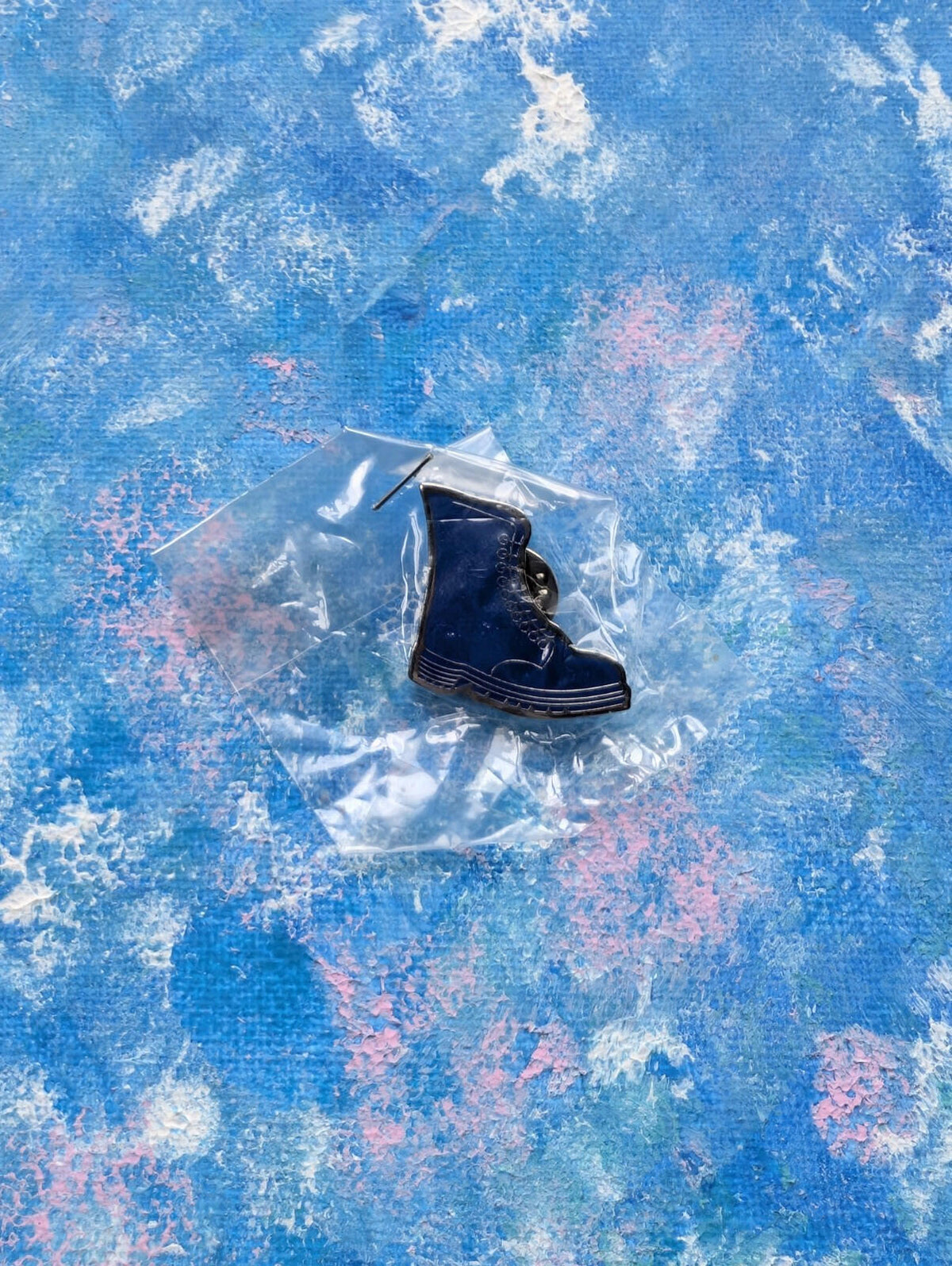 Vintage Original Barnardos Dr Martens Boot Enamel Pin Badge