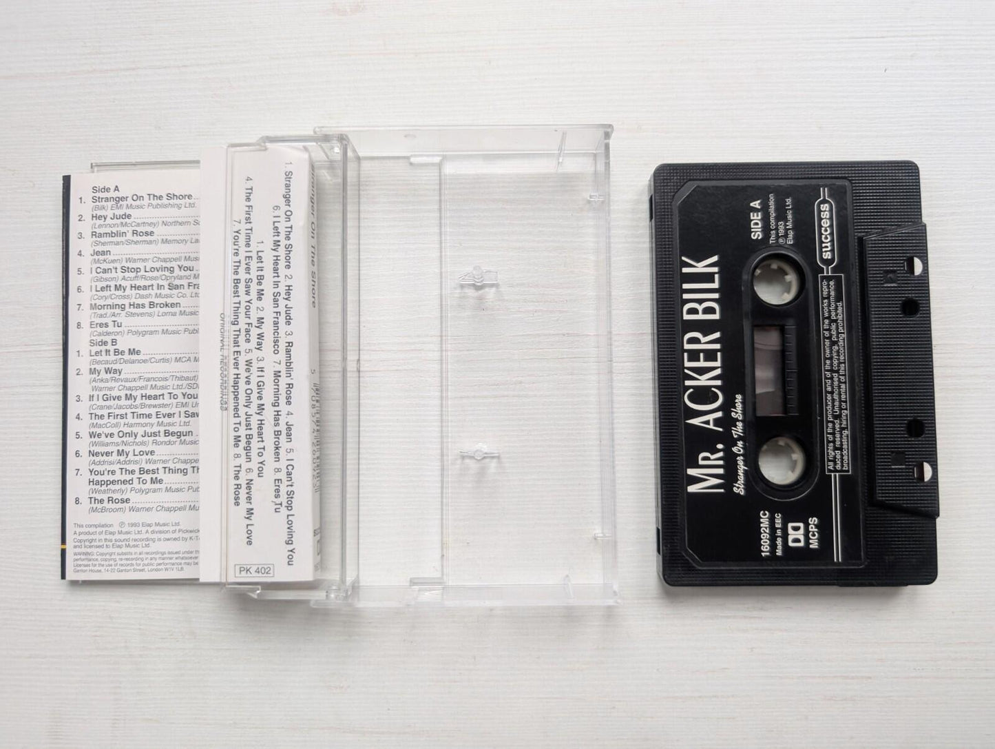Mr Acker Bilk - Stranger On The Shore - 1993 - Elap Music Ltd Cassette Tape
