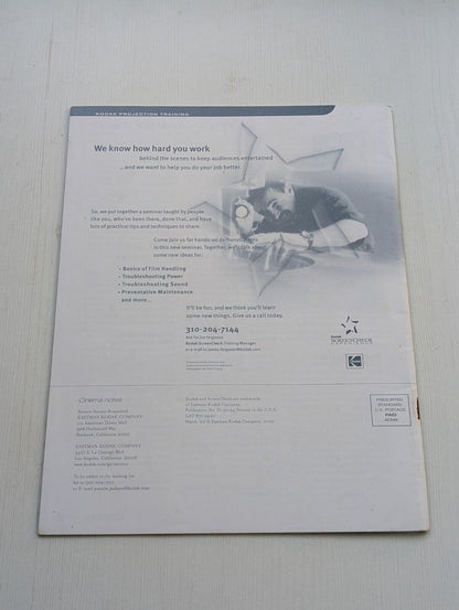Kodak Cinema Notes Magazine March 2000 - The Future of Cinema
