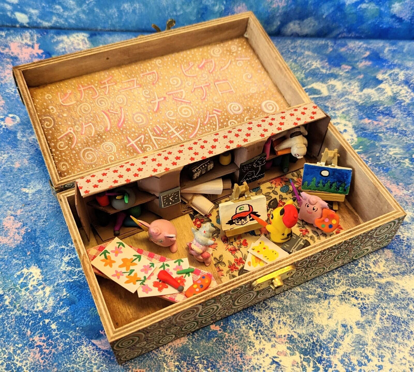 Pokémon Hand-Crafted Pikachu Diorama Box, Pikachu's Art Class