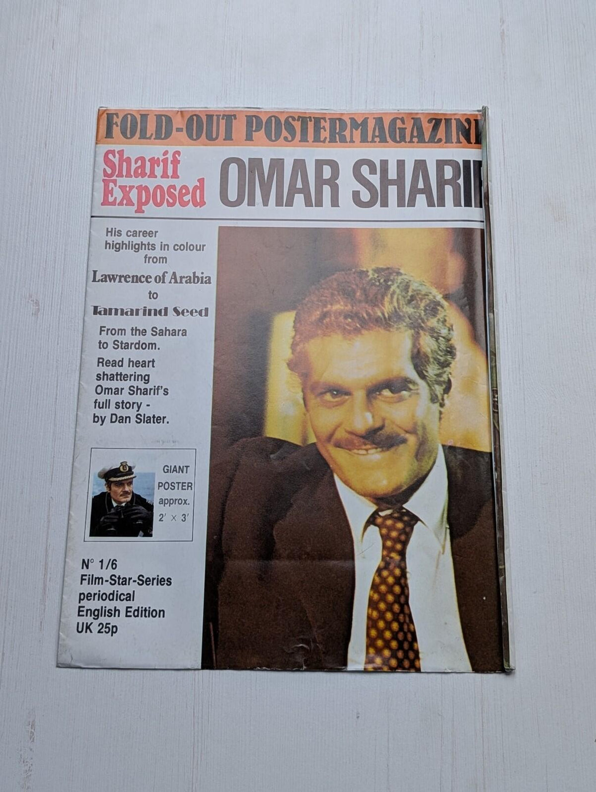 Fold-Out Poster Magazine No. 1 of 6 - Omar Sharif - 1974