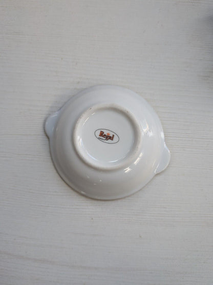 Vintage Miniature Floral Creamer Pitcher and Dish - Regal Porcelain