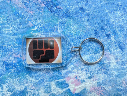 Hand-Crafted Donphan Keyring - Made From Recycled Pokemon Cards