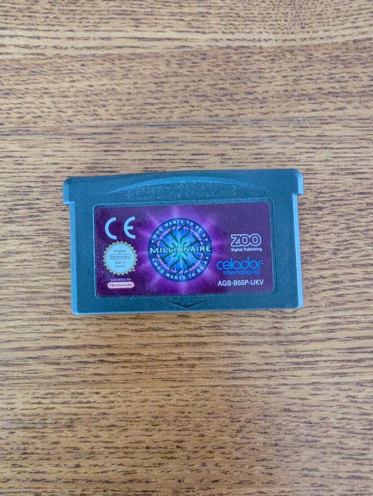 Who Wants To Be A Millionaire Gameboy Advance Game - Cart Only