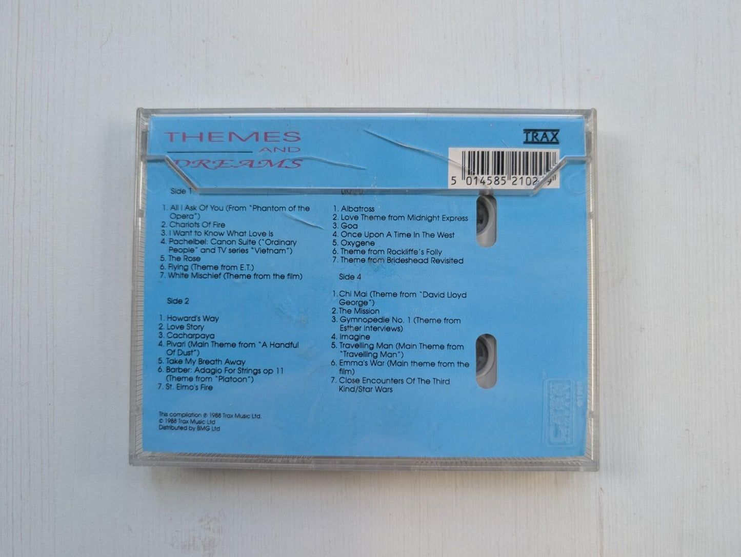 Themes and Dreams - Popular Themes From Film and TV - 1988 - Trax Cassette x2