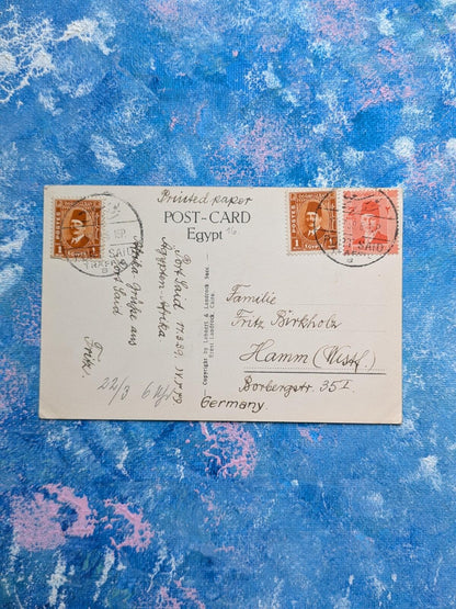 Vintage Egyptian Postcard - Port Said From The Breakwater, Ernst Landrock, Cairo