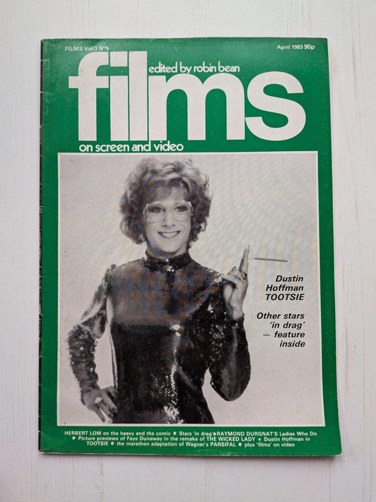 Films on Screen and Video Vol. 3 No. 5 April 1983 - Dustin Hoffman Tootsie Cover