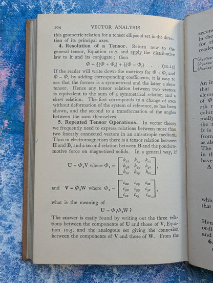 An Introduction To Vector Analysis by B. Hague - 1951 - Metheun & Co Ltd