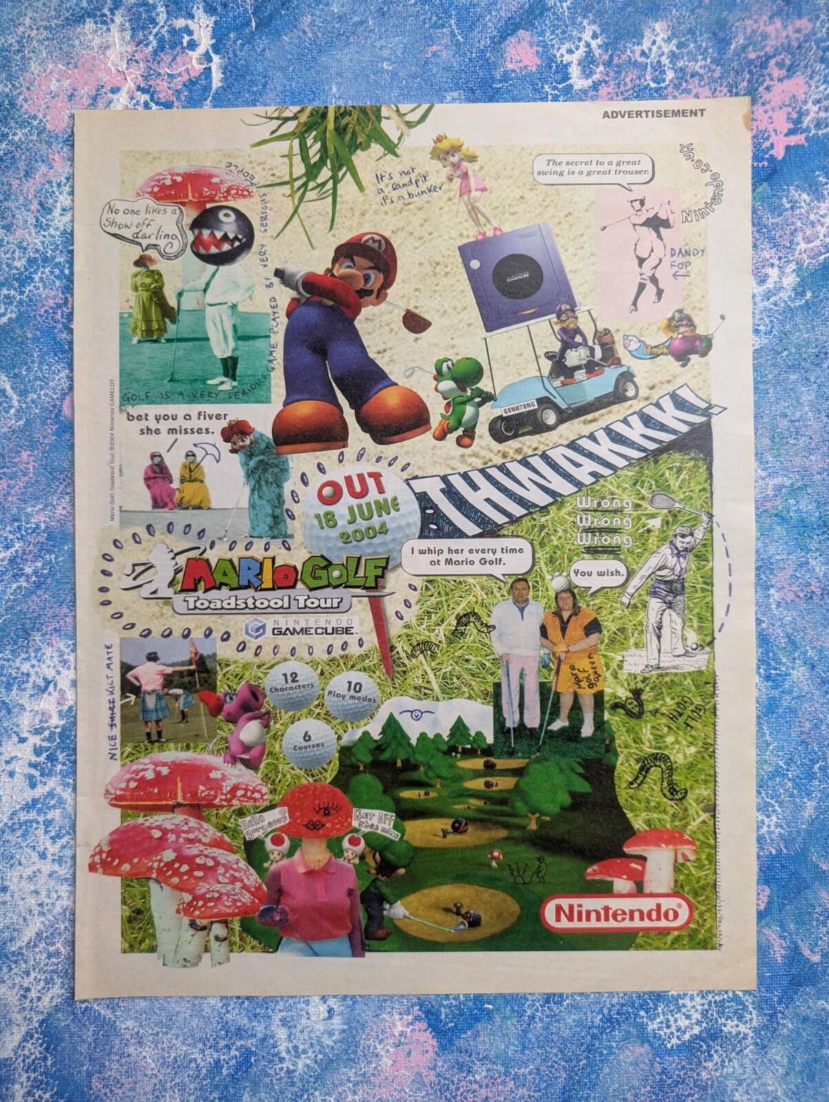 Mario Golf: Toadstool Tour 2004 Nintendo Gamecube Advertisement - See Details