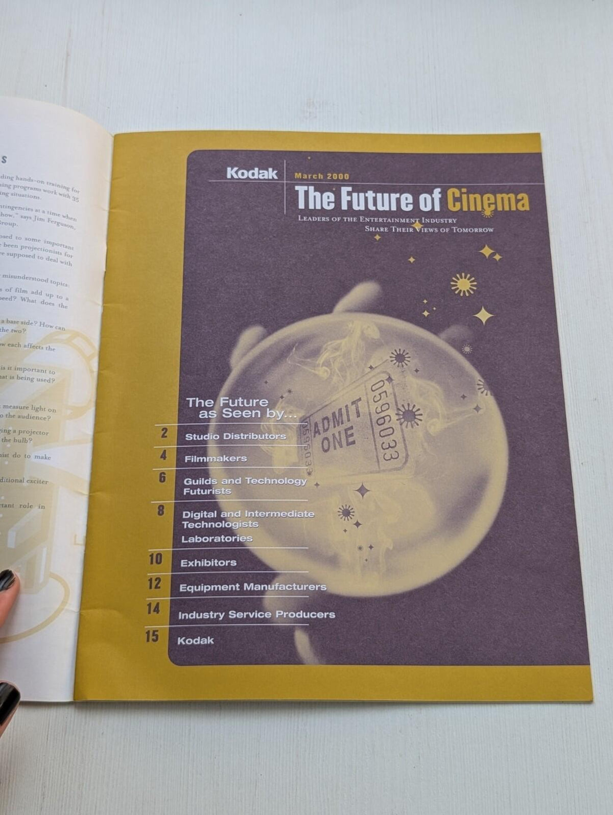 Kodak Cinema Notes Magazine March 2000 - The Future of Cinema