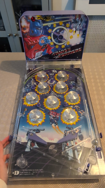 Vintage Transformers G1 Tabletop Pinball Machine Game - 1984 - Hasbro - Tested/Working